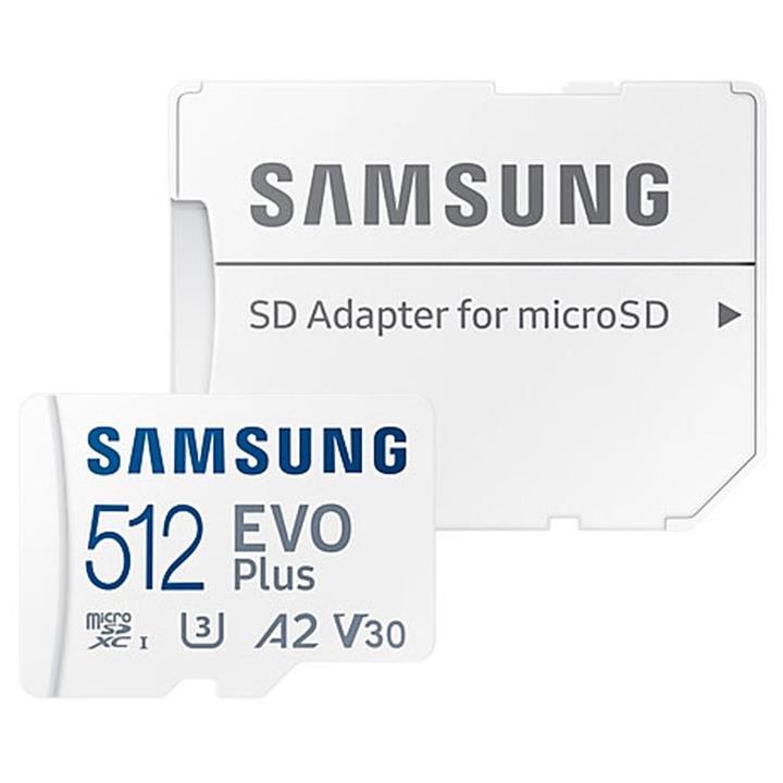 کارت حافظه microSDXC سامسونگ مدل Evo Plus A1 V30 کلاس 10 استاندارد UHS-I U3 سرعت 130MBps ظرفیت 512 گیگابایت